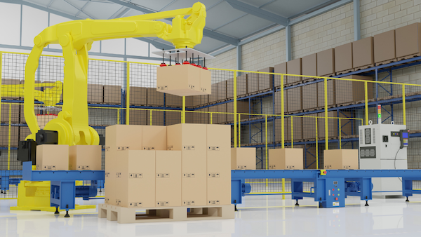 Automation machines handling pallet shipments